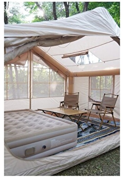 4 Mevsim Şişme Kamp Çadırı Yüksek ve Cam Tavanlı (6-8 Kişilik) 300X250X220CM modelleri