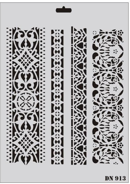 Rich Dantel Seri DN-913 Stencil 35X25 cm