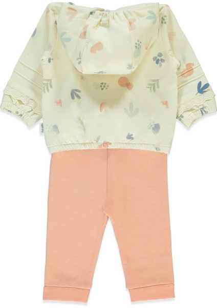 Iki Ip Kapşonlu Hırka 3lü Takım (Cat Lover) Somon fiyatları