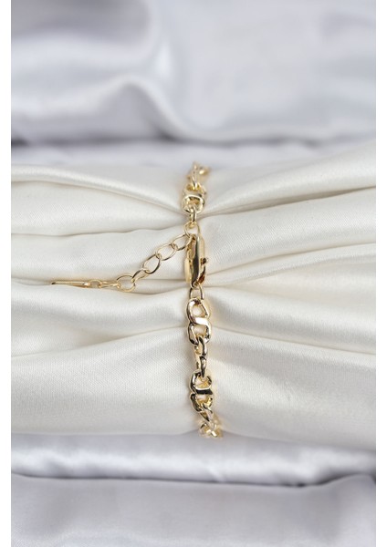 14K Gold Renk Kaplama Zincir Model cm Kadın Bileklik - Lisinya fiyatları