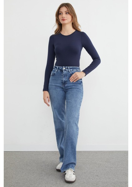 Yüksek Bel Palazzo Jean modelleri