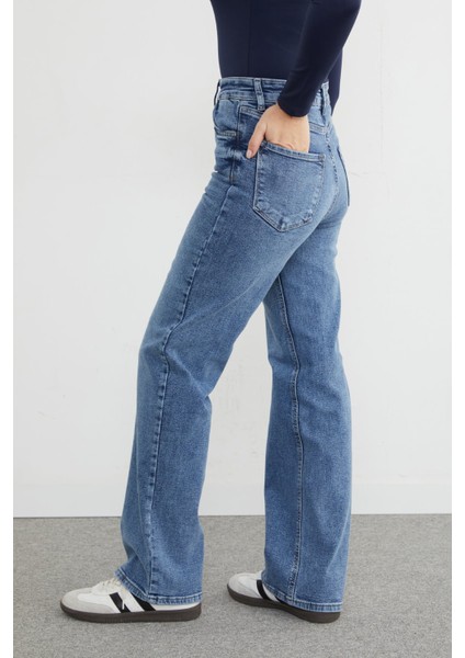 Yüksek Bel Palazzo Jean