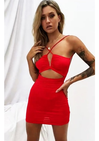 Göbek ve Sırt Dekolteli Fantazi Elbise fiyatları