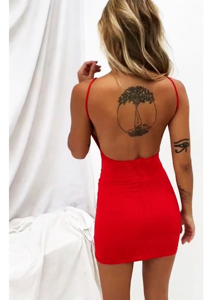 Göbek ve Sırt Dekolteli Fantazi Elbise fırsatları