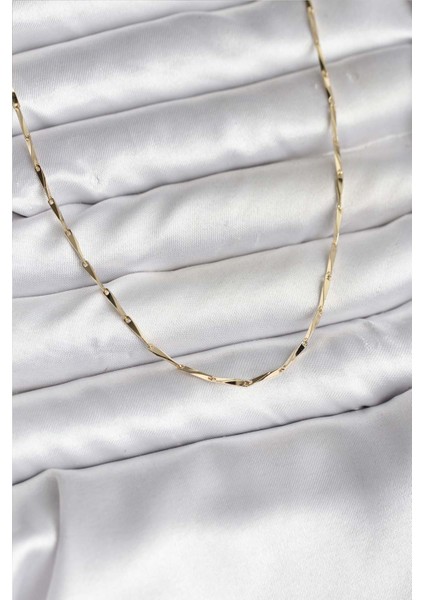 14K Gold Renk Kaplama cm Kadın Kolye - Lisinya