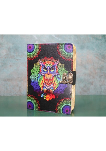 Baykuşlu Deri Defter LIV2102