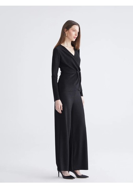 Lcwaıkıkı Basic Karışık Kruvaze Yaka Parlak Görünümlü Büzgülü Bluz fiyatları