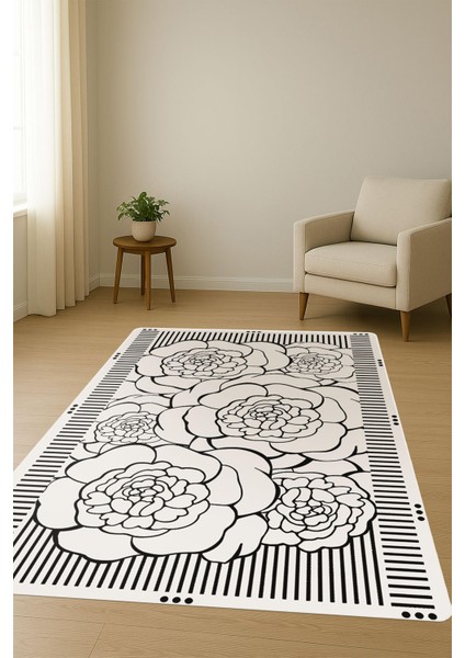 Modern Desenli Dijital Baskı Kaymaz Taban Halı H1103 fiyatları