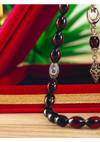 Sürmeli Kehribar Isimli Tesbih Kişiye Özel Yapım Hediyelik Ürün Isimli Tesbih