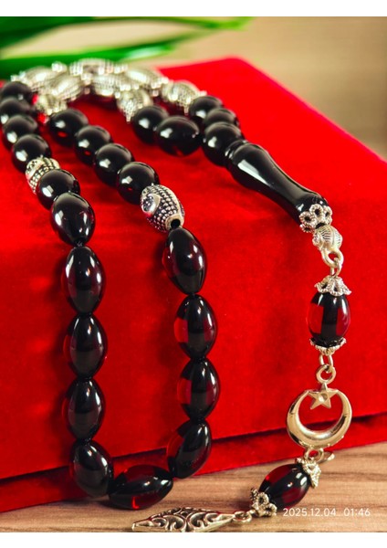 Sürmeli Kehribar Isimli Tesbih Kişiye Özel Yapım Hediyelik Ürün Isimli Tesbih