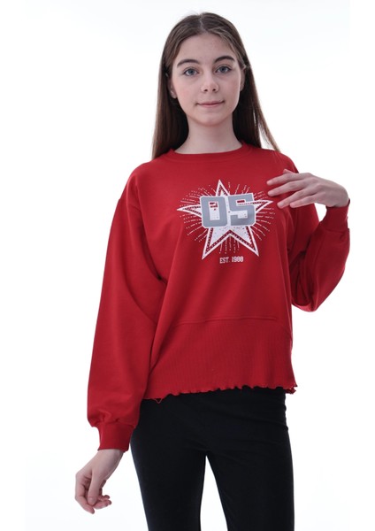 Yıldız Baskılı Kız Çocuk Sweat 2010 indirimleri