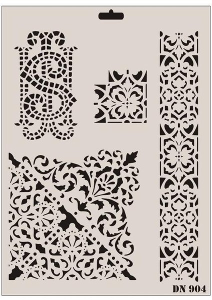 Rich Dantel Seri DN-904 Stencil 35X25 cm