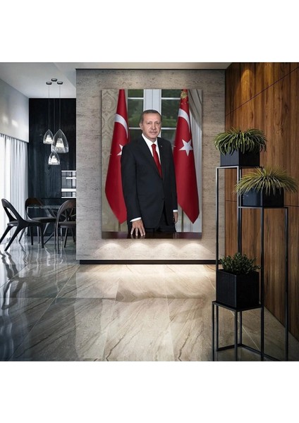 Recep Tayyip Erdoğan Başkan Erdoğan Rte Kanvas Tablo