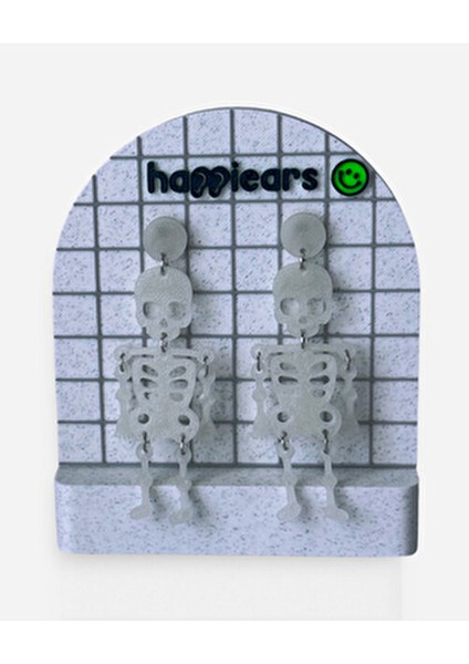 Halloween Cadılar Bayramı Gece Parlayan Fosforlu Iskelet Özel Tasarım Küpe fırsatları