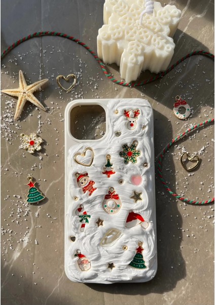 Iphone 15 Uyumlu Kış Konsept El Yapımı Telefon Kılıfı fırsatları