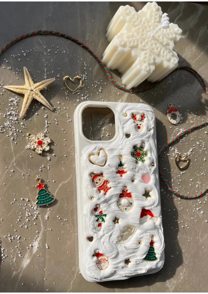 Iphone 15 Uyumlu Kış Konsept El Yapımı Telefon Kılıfı indirimleri