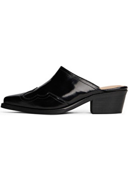 Siyah Kadın Deri Topuklu Ayakkabı FW0FW08887 modelleri