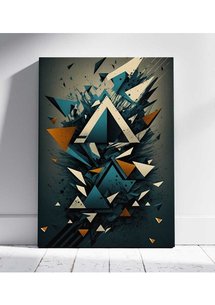 Merkezi Üçgen Enerjisi Oturma Odası Salon Kanvas Tablo Duvar Resim