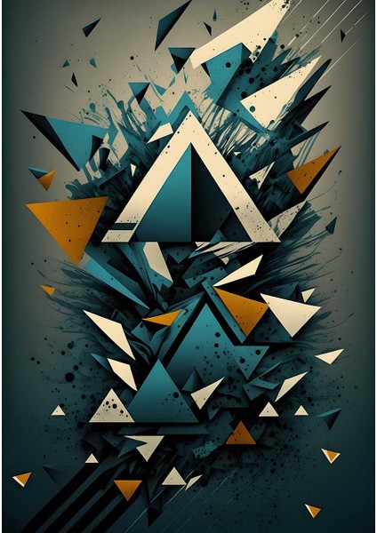 Merkezi Üçgen Enerjisi Oturma Odası Salon Kanvas Tablo Duvar Resim fiyatları