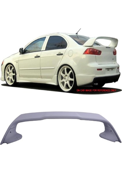 Mitsubişhi Lancer Evo 2008-2015 Boyasız Plastik Yüksek Spoyler