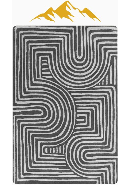 Modern Desenli Dijital Baskı Kaymaz Taban Halı H1128 modelleri