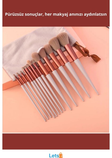 Yumuşak Kıllı Profesyonel Makyaj Fırçası Seti 13 Parça fiyatları