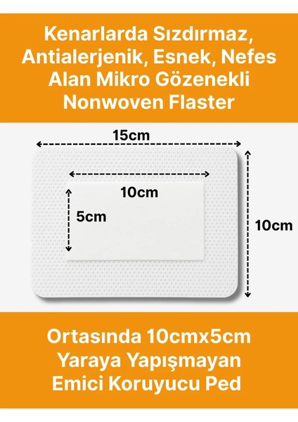 Steril Yara Pedi, 4 Kutu Kombo Paket,non-Woven Pansuman Yara Örtüsü, Steril Tekli Paketlerde 100 Adet indirimleri