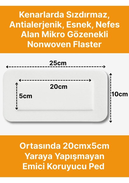 Steril Yara Pedi, 4 Kutu Kombo Paket,non-Woven Pansuman Yara Örtüsü, Steril Tekli Paketlerde 100 Adet