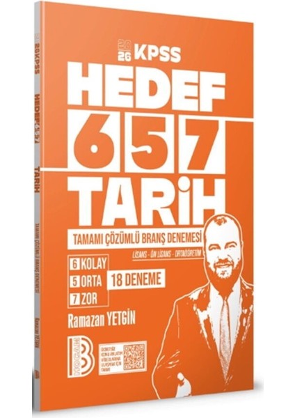 2026 Kpss Tarih 18 Deneme Benim Hocam