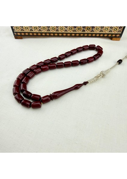 Vişne Rengi Sıkma Kehribar – Has Gümüş Kazaz (Bülbül Atölye) fiyatları