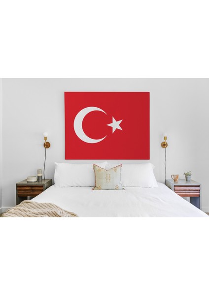 Türk Bayrağı Kanvas Tablo Ay Yıldız Tablo Türkiye indirimleri