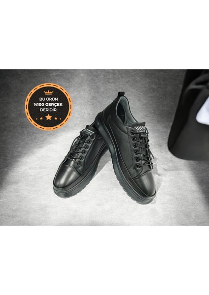 Oz-02 Hakiki Deri Kaymaz Lastikli Ortopedik Erkek Günlük Ayakkabı indirimleri