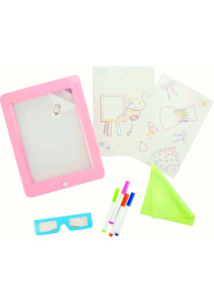 3D Doodle Sihirli Pembe Yazı Tahtası
