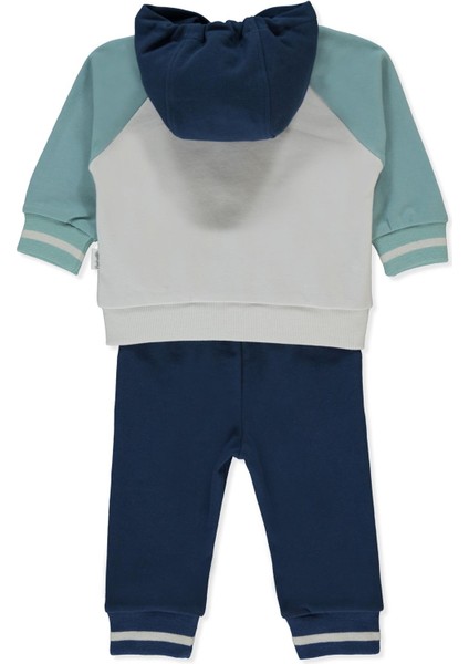 Üç Ip Kapşonlu Hırka 3lü Takım (Self Enjoy) Indigo fiyatları