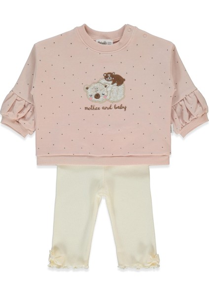 Iki Ip Sweat 2li Takım (Mother And Baby) Gül Kurusu