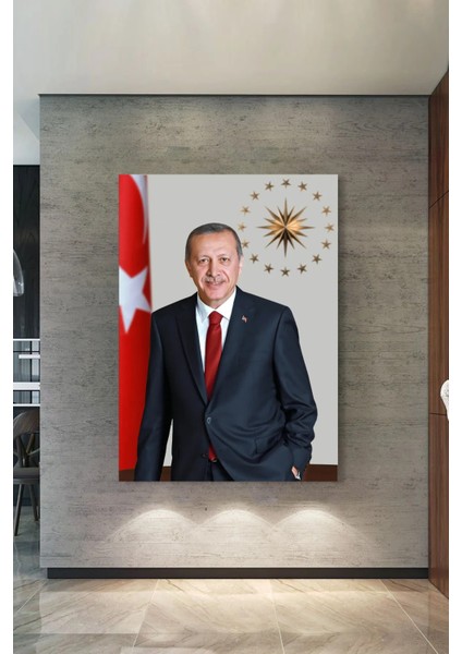 Recep Tayyip Erdoğan Başkan Erdoğan Rte Kanvas Tablo