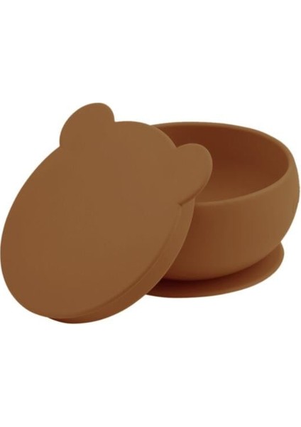 Silikon Kapaklı Kase Woody Brown fiyatları