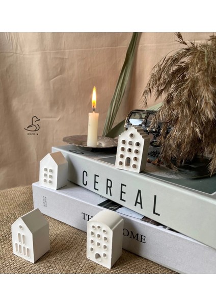 Minimal Küçük Ev Dekoratif Obje/biblo 4’lü 5-5 cm