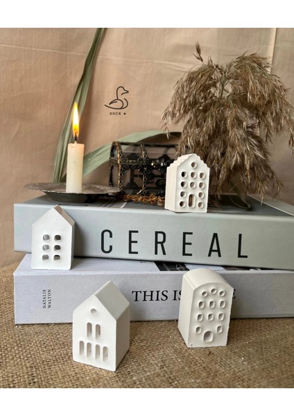 Minimal Küçük Ev Dekoratif Obje/biblo 4’lü 5-5 cm modelleri