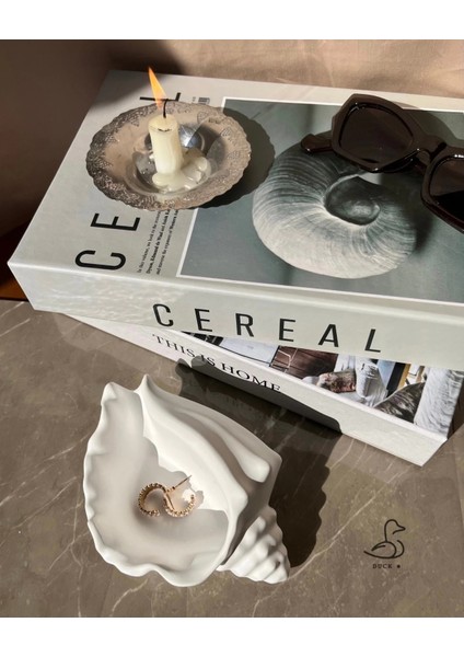 Deniz Kabuğu Görünümlü Dekoratif Obje 15-10 cm