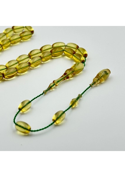 Eski Blok Zar Ateş Kehribar Özel Işçilik Altın Şeffaf Ton (Kullandıkça Vişneye Dönüşen Limitli Model)