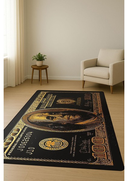 Modern Dolar Desen Dijital Baskı Kaymaz Taban Halı H0170 fiyatları