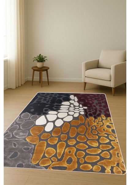 Modern Desenli Dijital Baskı Kaymaz Taban Halı H1112 fiyatları