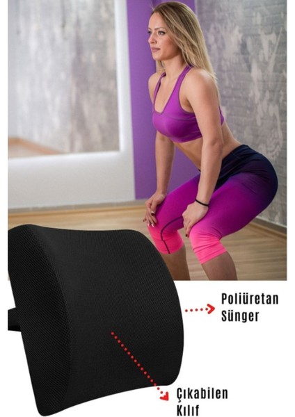 Unisex Siyah Ortopedik Bel Sırt Desteği, Konfor ve Duruş Için fiyatları