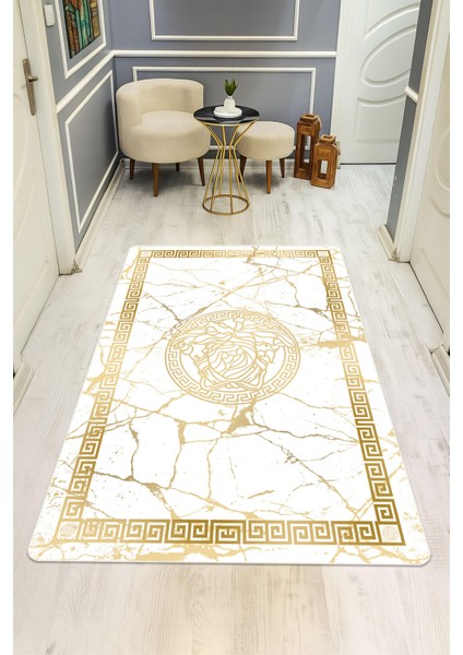 Modern Desenli Dijital Baskı Kaymaz Taban Halı H0854