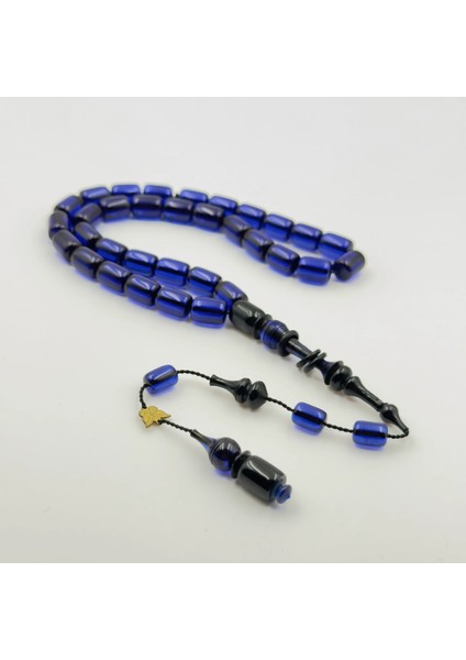 Emine Reşvani Usta Işçilikli Mavi Halkalı Imame Kapsül Kesim Ateş Kehribar Tespih fırsatları