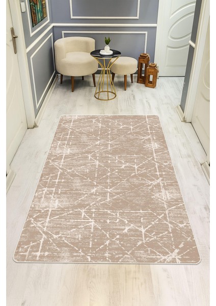 Modern Desenli Dijital Baskı Kaymaz Taban Halı H1039