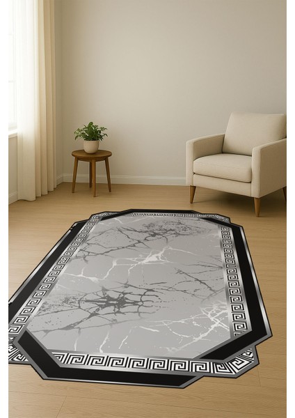 Modern Lazer Kesim Dijital Baskı Kaymaz Taban Halı H0441 fiyatları