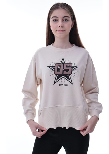 Yıldız Baskılı Kız Çocuk Sweat 2010 fırsatları