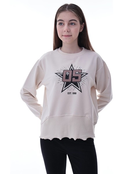 Yıldız Baskılı Kız Çocuk Sweat 2010 indirimleri